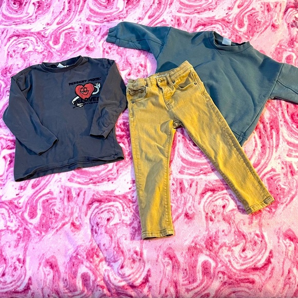 BUNDLE OF 3 Zara Toddler Cool Weather Clothes - Picture 1 of 5